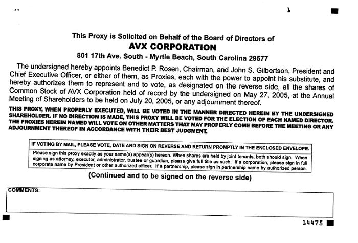 AVX Proxy Card Image 2